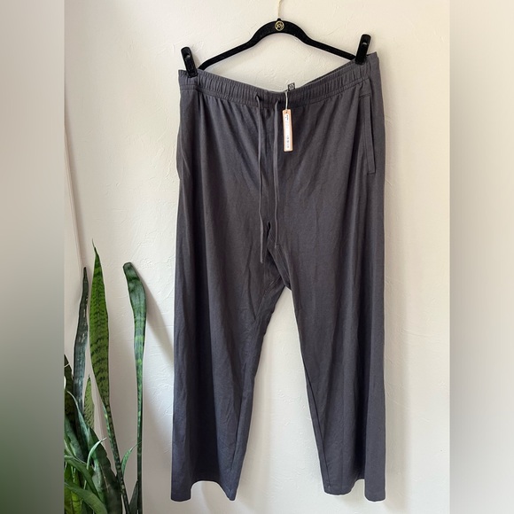 🩶SKIMS MEN’S JERSEY LOUNGE STRAIGHT LEG PANTS ASH M XL - Picture 5 of 6